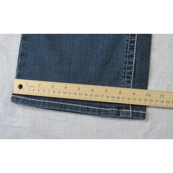 Lane Bryant Genius Fit Jeans Flare Boot-Cut Dark Wash Denim Women's Sz 14 NWT - Picture 6 of 7